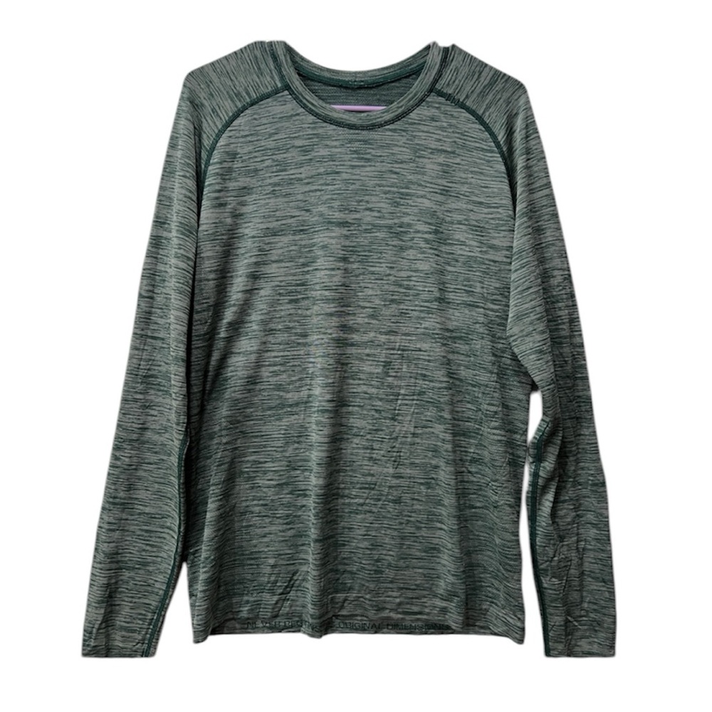 Lululemon Men’s Lululemon Metal Vent Tech Long Sleeve Dark Green Marbled Sz S